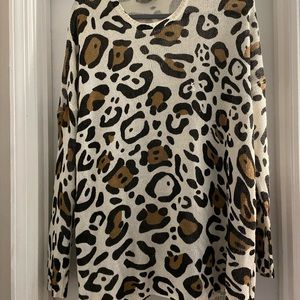 Show Me Your Mumu cheetah print bonfire sweater